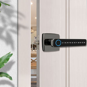 Serrure de poignée de porte Sinovo de haute qualité Tuya BLE sans clé avec empreinte digitale, mot de passe et clavier, avec mode passage pour la sécurité - Product Image 3