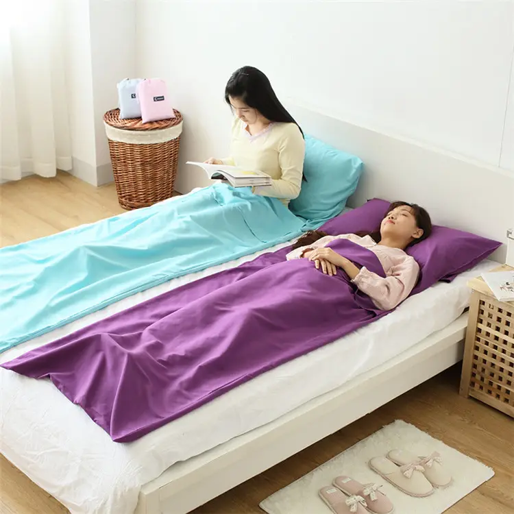 Universal Breathable Foldable Easy Carry Washable Travel Sleeping Bag to Use Indoor or Hotel