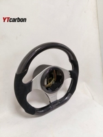 Volante de Fibra de Carbono Real Personalizado Estilo Racing YTcarbon para Lancer EVO EVO8 EVO9