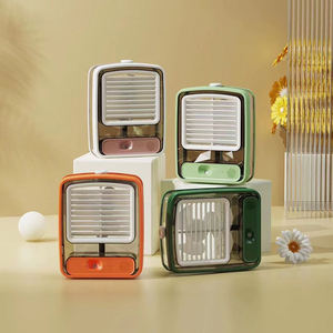 2025 New Camping Transparent Rechargeable Portable Fan Recirculating Air USB Charging Sprayable Conditioner <b>Mini</b> Cooling Home - Product Image 3