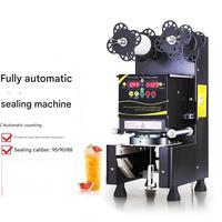 Machine de scellage automatique électrique commerciale pour bouteilles et canettes, matériaux en verre et en plastique