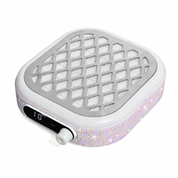 Aspirateur à poussière pour ongles rechargeable Diamond 30W avec forte aspiration, turbine puissante 6000 tr/min pour usage domestique et professionnel, faible bruit