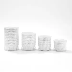 Disposable paper holder Large, medium and small size cake holder baking cupcake cups translucent cookies
