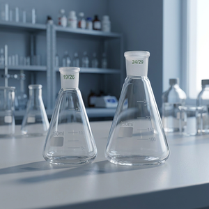 Frasco Erlenmeyer de Vidrio de 250 mL, Frasco Cónico Graduado con Junta Pulida y Tapón Hueco para Uso en Laboratorio - Product Image 6