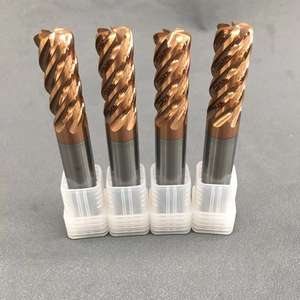 CNC Machine outils de coupe de métal HRC55 enduit 2/3/4/5/6 flûte carbure monobloc coin rayon fraises pour acier, fonte - Product Image 3