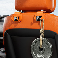 Crochet de dossier de siège auto transfrontalier multifonctionnel en acier inoxydable double crochet modèle G6 pour accessoire de siège arrière OLIVER