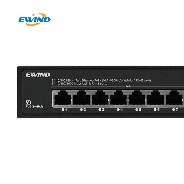 Ewind wholesale price fiber gigabit board outdoor sfp 8 port poe switch for IP device