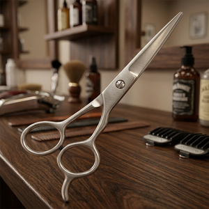 Equipo de Salón, Suministros de Peluquería, Herramientas para Extensiones de Cabello, Tijeras de Peluquero Profesionales de Acero al Carbono con Mango de Acero Inoxidable - Product Image 2