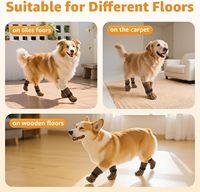 Chaussettes antidérapantes double face pour chiens, forte adhérence pour la protection des pattes, pour chiens âgés, sols en bois dur, bottines pour chiens