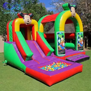 Fun Party Jump Ball Pit Aufblasbare Bounce House Combo Jump Castle mit Slide Bouncer Combo