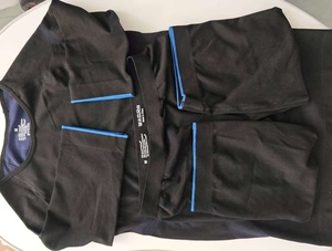 Traje de Entrenamiento EMS Azul Nuevo en Tallas XS, <span class=keywords><strong>S</strong></span>, <span class=keywords><strong>M</strong></span>, L, XL, Ropa Interior con Electrodos Miha Bodytec para Ejercicio Físico - Product Image 3