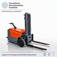 Nouveau design, vente en gros, transpalettes électriques autoportés mini 3 roues de petite taille 500kg 1000kg