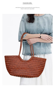 <span class=keywords><strong>Bolsos</strong></span> de Verano, <span class=keywords><strong>Bolsos</strong></span> de Playa Personalizados, <span class=keywords><strong>Bolsos</strong></span> para Mujer, Estilo Boho, Tejido Ecológico, Bolso de Mano Informal para Viaje - Product Image 5