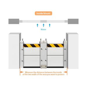 Barreiras Contra Inundações, Barrera Contra Inundaciones, Barreiras de Prevenção de Inundações, Barreira de Alumínio para Porta de Garagem para Casa - Product Image 4