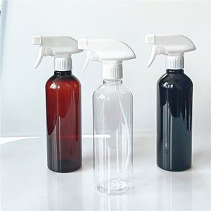 In Stock 500ml 17oz Custom PET <b>Empty</b> Trigger Car Cleaning Plastic Black <b>Spray</b> <b>Bottle</b> - Product Image 1