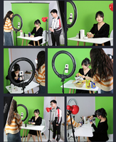 Layar hijau latar belakang fotografi berdiri lantai kain tahan keriput 1.5*2M portabel latar belakang Panel Chromakey dapat dilipat