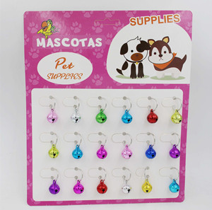 Campana de <span class=keywords><strong>collar</strong></span> de metal para perro y gato, campana de juguete colorida de alta calidad - Product Image 6