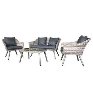 <span class=keywords><strong>Petit</strong></span> ensemble <span class=keywords><strong>de</strong></span> <span class=keywords><strong>jardin</strong></span> Winchester poly meubles extérieurs en rotin synthétique - Product Image 6