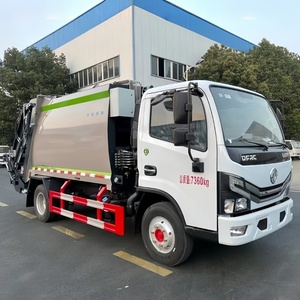 Dongfeng 6 Cbm Waste Refuse Garbage Compactor Truck 4x2 Small Rear Loading Compression Garbage Truck - Product Image 1