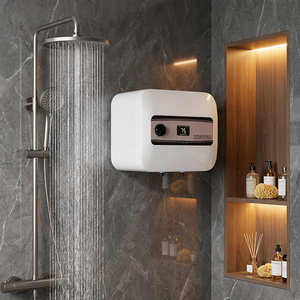 Petit chauffe-eau électrique mural 10L 1600W à réservoir émaillé pour usage domestique, camping-car et extérieur, chauffage rapide - Product Image 1