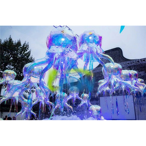 Méduse lumineuse LED gonflable irisée, éclairage suspendu, ballon méduse, tentacules de pieuvre, pompe à air électrique IFUN pour fête - Product Image 1