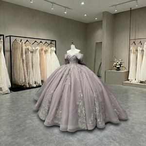 Lsmc135 Pink Ball Gown Quinceanera Dresses Beaded Appliques <b>Sweet</b> 16 Dress Vestido De 15 Anos <b>Party</b> Jancember - Product Image 2