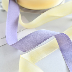 Nine-Colored Ribbon Linen Style Ribbon 2.5Cm Cake Decoration Reusable Wedding DIY Flower Wrapping Supply - Product Image 4