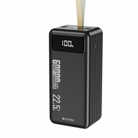 BAVIN Prix de gros Banque d'alimentation portable à grande capacité avec écran LED personnalisé, charge rapide 22,5W, 60000mAh avec lampe de poche PC053S