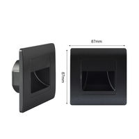 Applique murale encastrée à LED AC85-265v étanche IP54, luminaire d'extérieur, idéal pour un paysage, des escaliers ou des marches