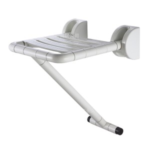 Chaise de douche murale pliable en plastique antidérapante YJL pour personnes âgées, équipement de sécurité pour toilettes 315x380x450mm - Product Image 4