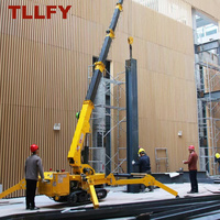Mini-grue araignée de 2 tonnes, grue mobile standard de grande capacité pour la construction, dotée d'un équipement de pompage et de roulements