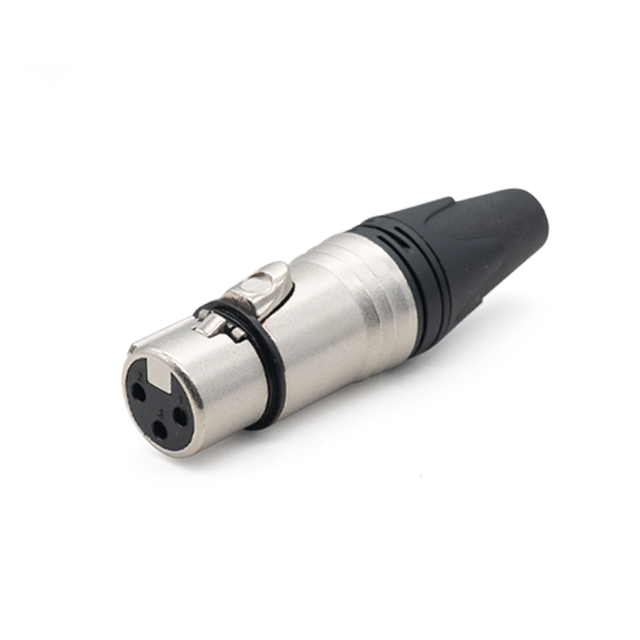 Customized Neutrik Style 3-Pin Male Nickel Housing Xlr Plug Connectors Plug Xlr Connectors for Audio Equipment