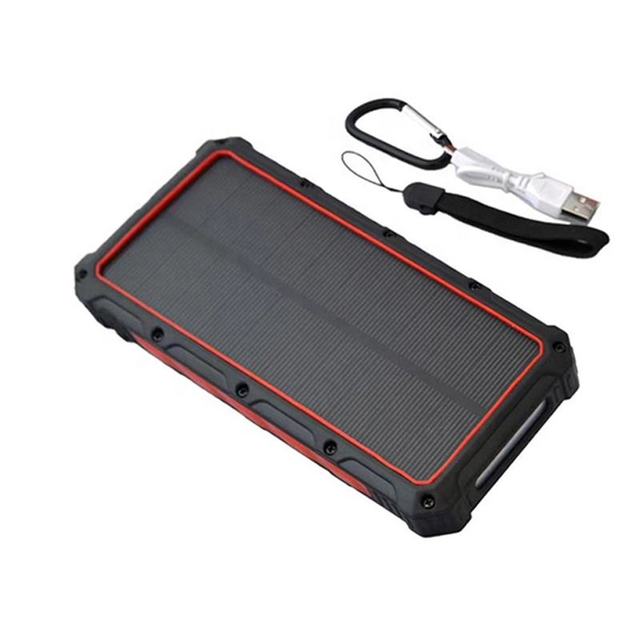 Trending Products 2026 New Arrivals High Quality Portable Solar Panel Charger 30000mAh Waterproof Solar Power Bank for Hiking