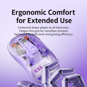 2.4Ghz Draadloze 5.1 <span class=keywords><strong>Mini</strong></span> Transparante Type-C Snel Opladen Kleurrijke Muis K20 - Product Image 5