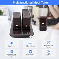 Système d'appel sans fil longue portée Daytech pour restaurants, buzzer d'appel rapide pour la restauration rapide, système de gestion des files d'attente