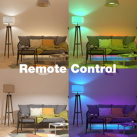 Prêt à expédier Ampoules LED intelligentes Tuya 120V BR30 RGB+CCT 9W Wifi Contrôle par application Lumière à intensité variable E26 pour salon/chambre