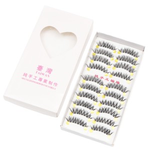 Pestañas Postizas de Hilo de Algodón con Aspecto de Visón Natural, Finas y Largas, de Taiwán, para Maquillaje Diario, Pestañas de Pedicel - Product Image 1