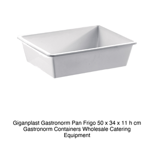 <b>Refrigerator</b> Food Pan 50 × 34 × 11 h cm, 13 L, without Lid Giganplast - Product Image 2