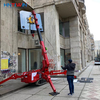 Grue araignée HNTIWIN pour travaux de construction, équipement de levage, 2 tonnes, moteur hydraulique, télécommande sans fil, rotation à 360°, portée de levage de 9 m