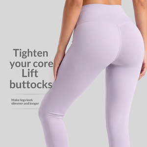 Pantalones de Yoga de Cintura Alta para Mujer, Suaves como <span class=keywords><strong>la</strong></span> Mantequilla, Control de Abdomen, Efecto Levanta Glúteos, Sensación de Segunda Piel, Leggings para Gimnasio, Correr, Entrenamiento Físico - Product Image 2