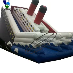 Коммерческая индивидуальная надувная титаническая лодка с двойной полосой отскока сухая горка для продажи