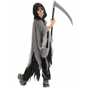 Disfraz de Grim Reaper para Niños, Disfraz de Halloween para Niños de 8 a 13 Años con Accesorio de Guadaña, Disfraz para Actuaciones - Product Image 1