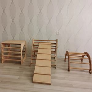 Triángulo <span class=keywords><strong>de</strong></span> escalada Montessori para niños, parque infantil, gimnasio, picador <span class=keywords><strong>de</strong></span> madera - Product Image 3