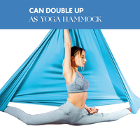Kit de démarrage pour hamac de yoga pour femmes, pour la maison, exercices d'équilibre et de force en intérieur, balançoire volante avec sangle d'extension, hamac de yoga suspendu