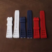 Bracelet de luxe haut de gamme en caoutchouc à ailettes de requin, étanche, respirant, réglable avec fermoir papillon