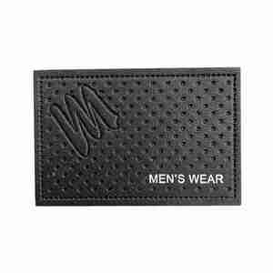 Etiqueta de Cuero Rectangular Personalizada con Logotipo de Lujo, Parche de Cuero PU Grabado en Relieve para <span class=keywords><strong>Jeans</strong></span>/Sombreros - Product Image 2