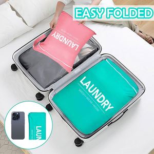 2 Pcs <b>Travel</b> <b>Laundry</b> <b>Bag</b> - Waterproof Wet Dry Washable <b>for</b> Dirty Clothes, Bathing Suit, Workout, Gym, Swimming - Product Image 5