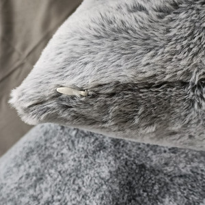 Coussin décoratif en <span class=keywords><strong>fausse</strong></span> <span class=keywords><strong>fourrure</strong></span> tissée, écologique, amovible, lavable, personnalisable, carré, garnissage polyester/coton - Product Image 6