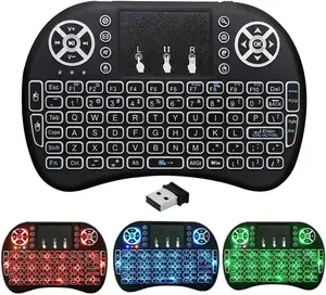 i8 Keyboard Backlit Air Mouse 2.4GHz Wireless Keyboard Touchpad Handheld for TV Box Google Android TV Xbox, PS3, PC