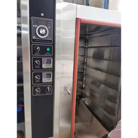 Horno de Panadería Comercial de 5 Bandejas, Horno de Convección de Aire Caliente, Horno Eléctrico a Gas para Hornear Pan, Horno con Rejilla Giratoria, Acero Inoxidable, Resistente